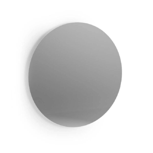Specchio t.b.t. rotondo grigio per bagno o corridoio.