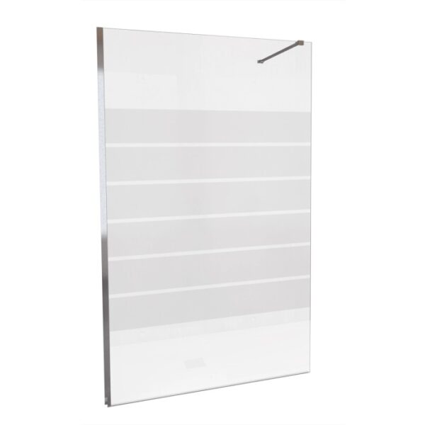 t.b.t. Box doccia walk-in con strisce orizzontali