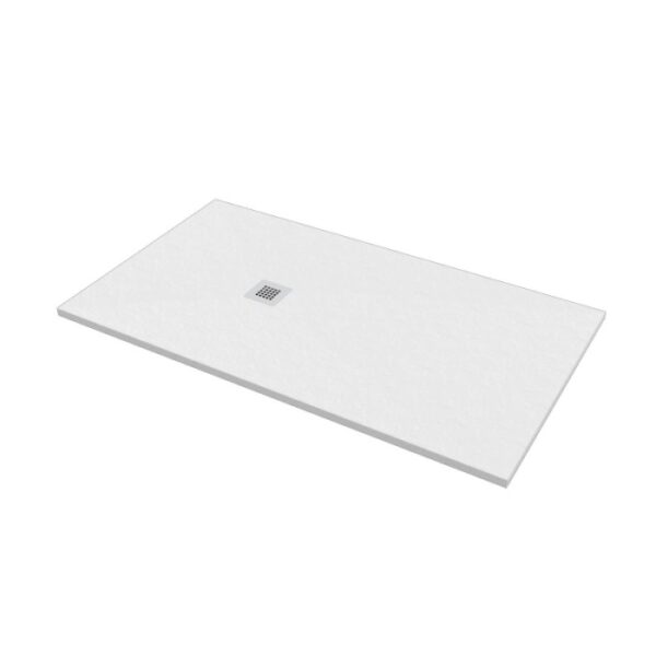 Piatto doccia t.b.t. bianco con scarico quadrato