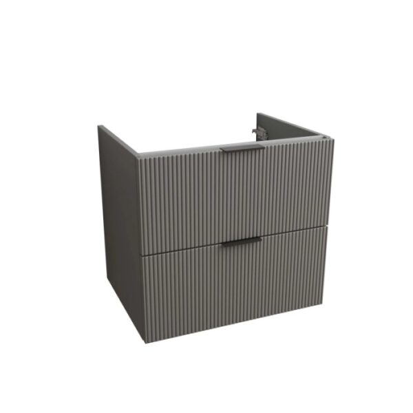 Mobile bagno t.b.t. grigio con due cassetti per il bagno.