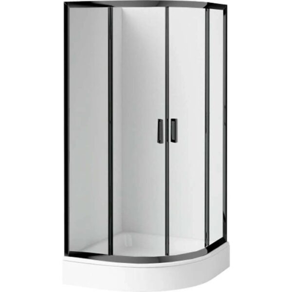 Cabina doccia Juraguá con piatto semicircol Caimito Idrostile 900x1850 mm bianco