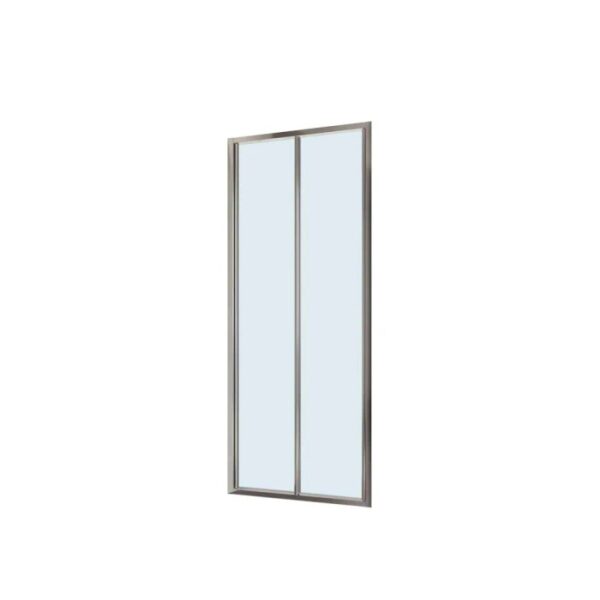 Porta a soffietto doccia 2 ante estensione cm 97-101 cromo trasparente