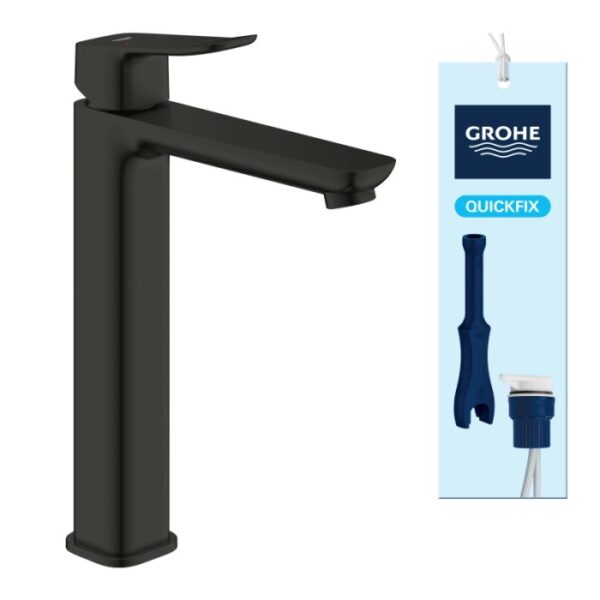 Lavabo da appoggio Grohe Dice nero opaco
