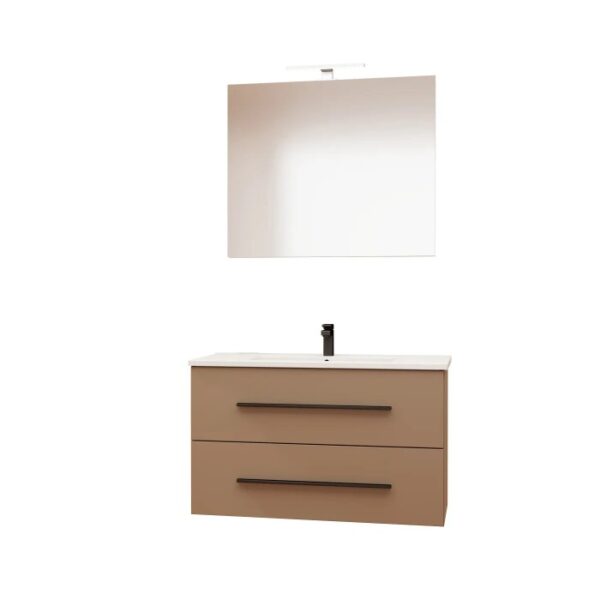 t.b.t. Mobile bagno con specchio e rubinetto. Set arredo bagno.