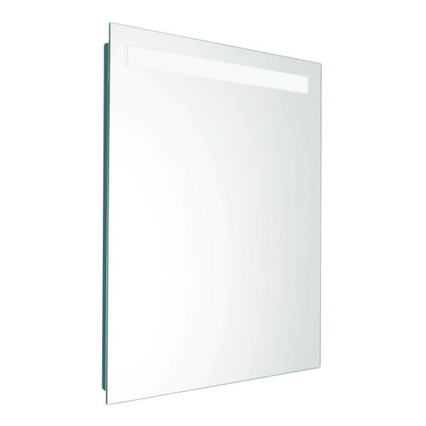 Specchio contenitore t.b.t. per bagno con illuminazione integrata.