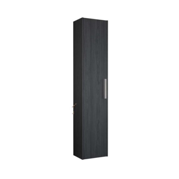 Mobile bagno colonna sospesa reversibile 1 anta finitura olmo onyx 34x162x25 cm