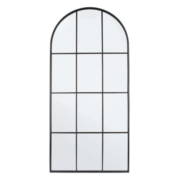 Specchio fatto a mano con piedistallo autoportante 80x2,5xh170 cm nero