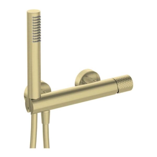 Miscelatore doccia Idrostile Limonar con set oro spazzolato