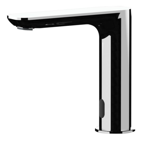 Miscelatore lavabo t.b.t moderno cromato con sensore per funzionamento senza contatto.