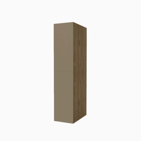 Colonna lavanderia anta doppia H182xL40xP65 cm Noce Tortora opaco
