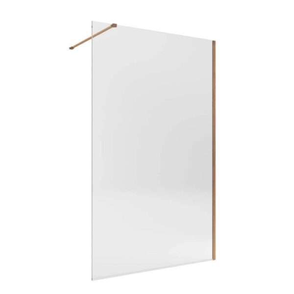 Doccia walk-in Orion 110x200 cm profilo oro rosa