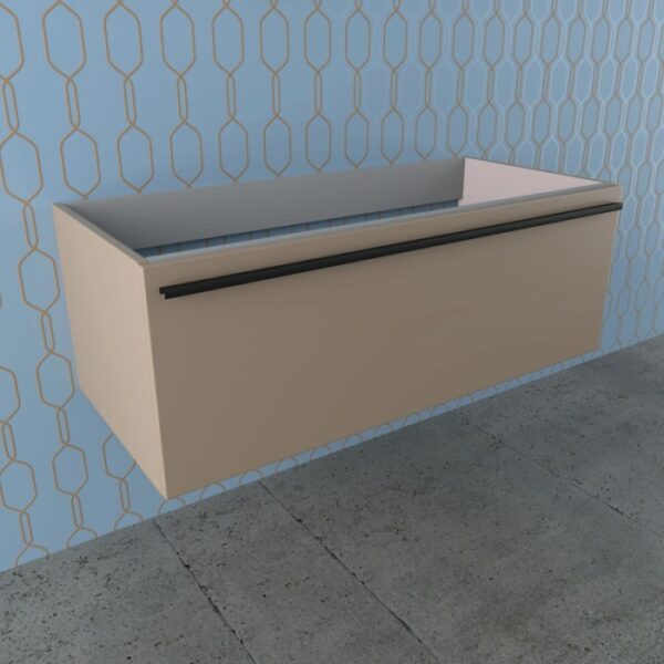 Mobile bagno sospeso beige della categoria arredo bagno.