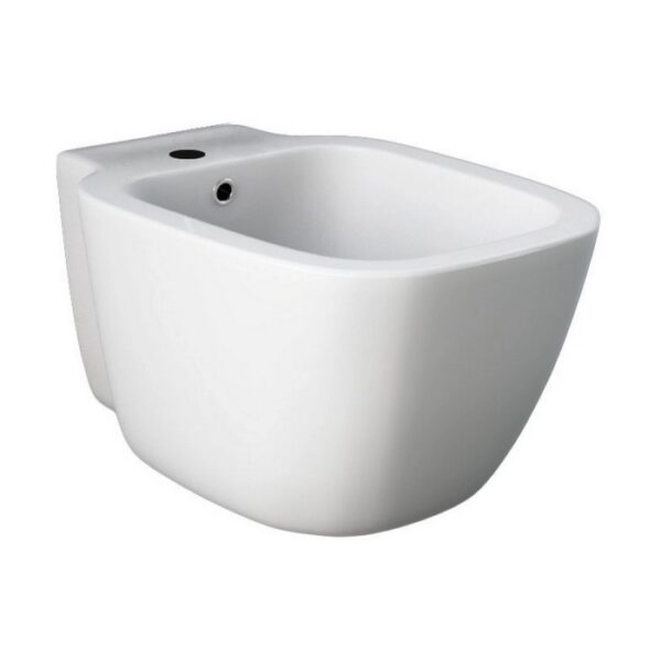 Bidet t.b.t. bianco sospeso per il bagno.