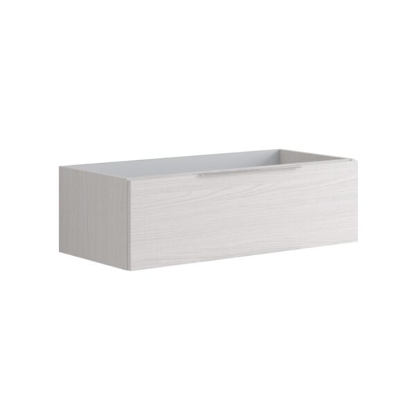 t.b.t. Mobile bagno sospeso bianco effetto legno per arredo bagno.