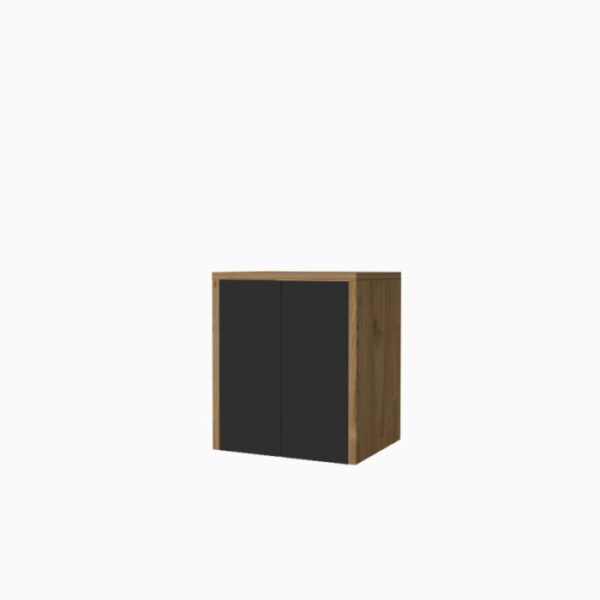 Mobile porta lavatrice asciugatrice con ante H91xL79xP65 cm Noce Grafite