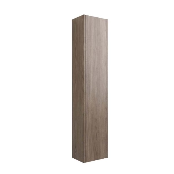 Elemento per mobile bagno t.b.t. effetto legno, alto e stretto.