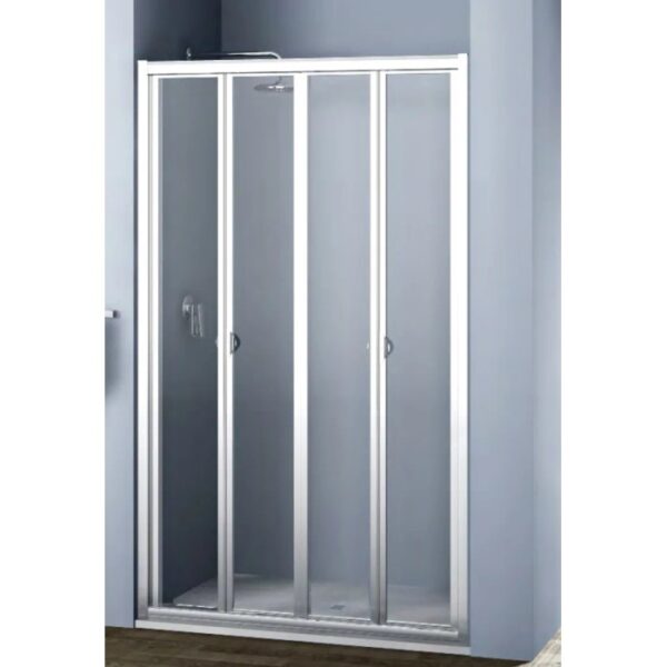 Box doccia t.b.t. con porta scorrevole, telaio argento. Ideale per ogni bagno.