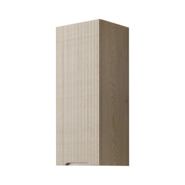 Pensile bagno t.b.t., effetto legno con scanalature verticali.