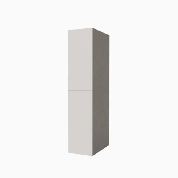 Colonna lavanderia anta doppia H182xL40xP65 cm Pietra Bianco lucido