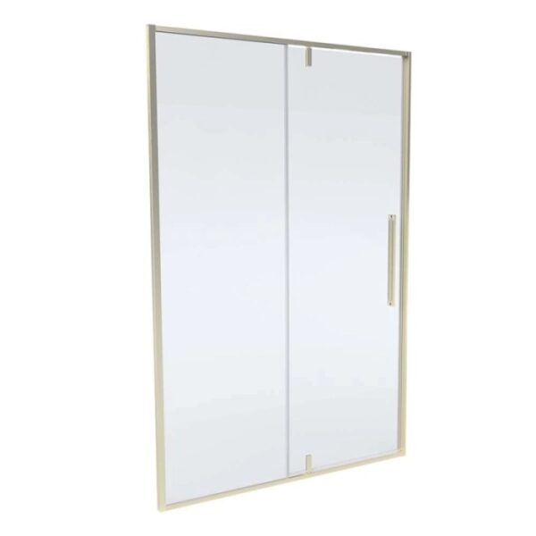 Porta doccia Pivot Slim 138-140x200 cm oro spazzolato