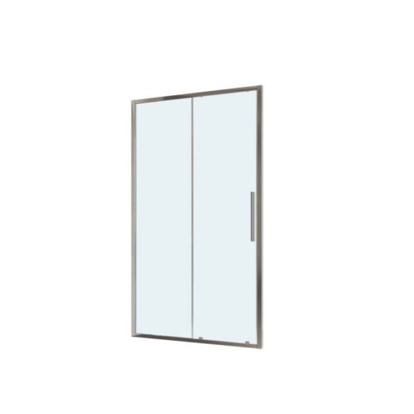 Porta scorrevole doccia a 2 ante estensione cm 117-121 cromo trasparente