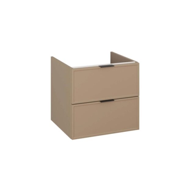 t.b.t. mobile bagno beige con due cassetti per arredo bagno.