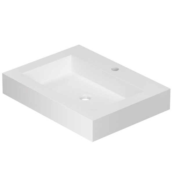 Lavabo rettangolare bianco t.b.t. della categoria Lavandini.