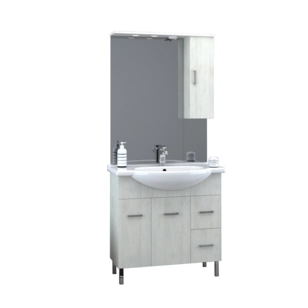 t.b.t. Mobile bagno con specchio e pensile per bagno.
