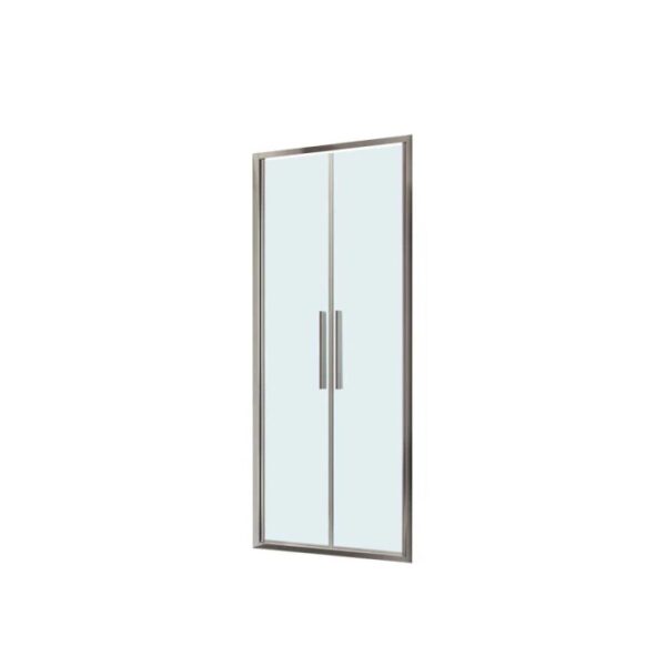 Porta saloon doccia 2 ante estensione cm 97-101 cromo trasparente