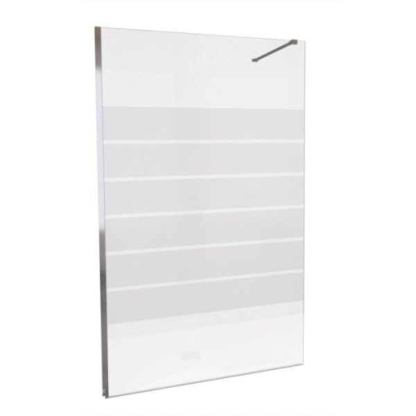 t.b.t. Box doccia walk-in con strisce orizzontali