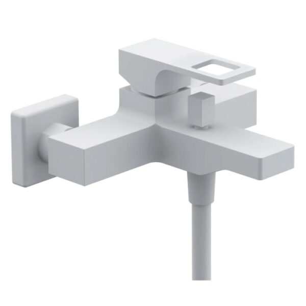 Miscelatore per vasca da bagno moderno bianco per lavabo.