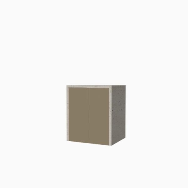 Mobile porta lavatrice asciugatrice con ante H91xL79xP65 cm Pietra Tortora