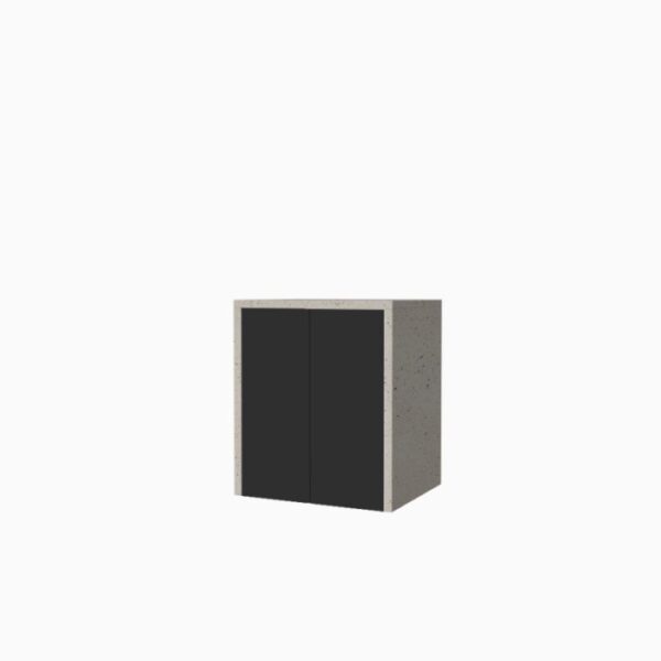 Mobile porta lavatrice asciugatrice con ante H91xL79xP65 cm Pietra Grafite