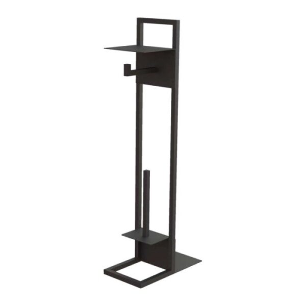 Portarotolo con ripiano Idrostile Cascorro 305x800 mm nero