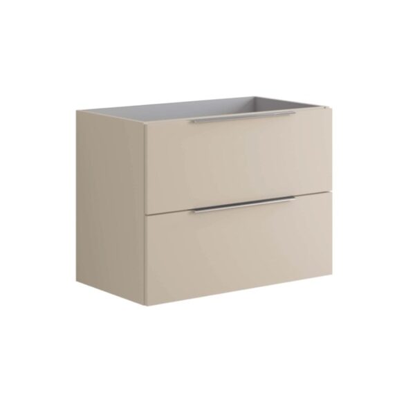Mobile bagno cassettiera Bali 80 cm 2 cassetti Sabbia Opaco