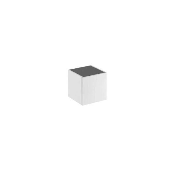 Mobile bagno base sospesa Caren 1 anta 35x35x45,8 cm acero