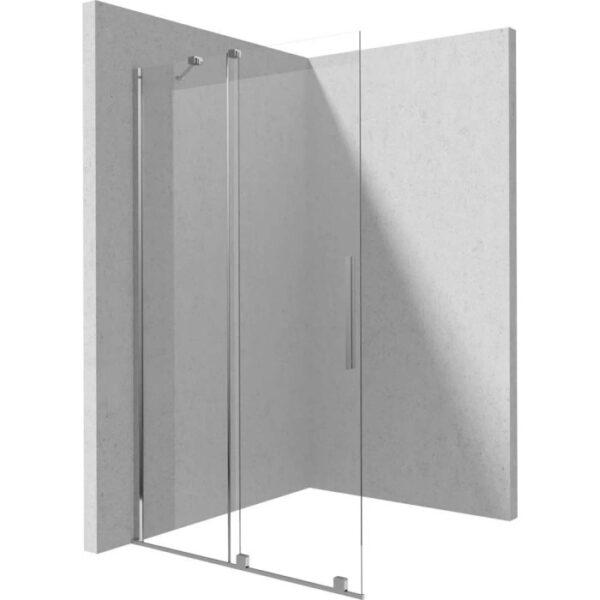 Parete doccia scorrevole Cabaiguán Idrostile 800x1950 mm cromo