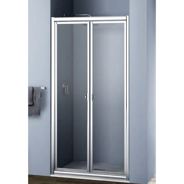 t.b.t. Box doccia con porta scorrevole, telaio argento.