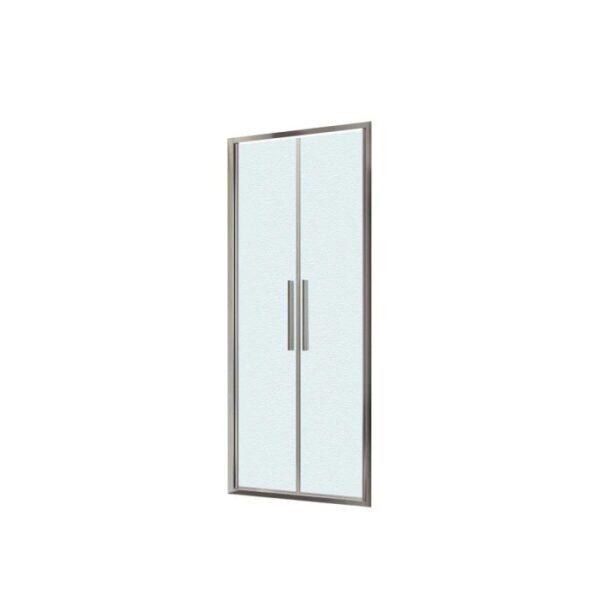 Porta saloon doccia 2 ante estensione cm 77-81 cromo stampato