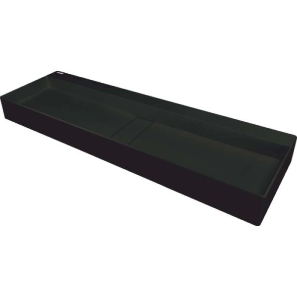 Lavabo da appoggio ceramica Placetas Idrostile 400x150 mm Nero