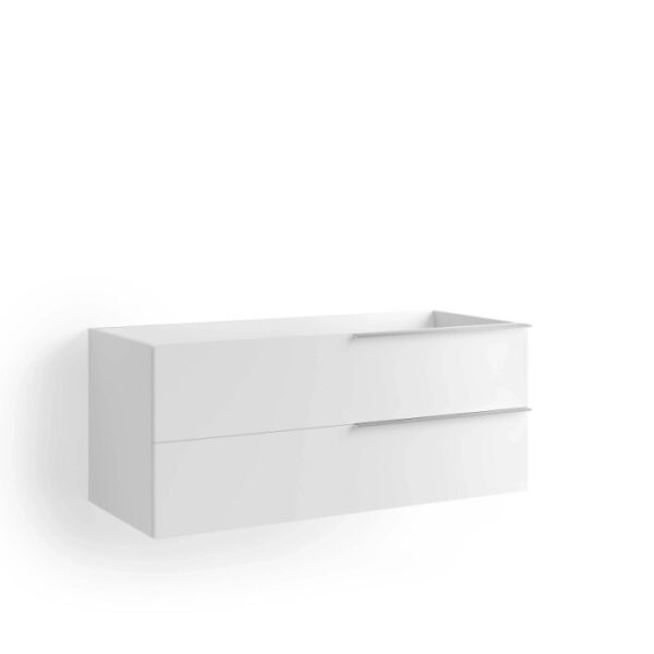 Mobile bagno base sospesa lavabo Caren 2 cassetti 50x105x45,8 cm bianco