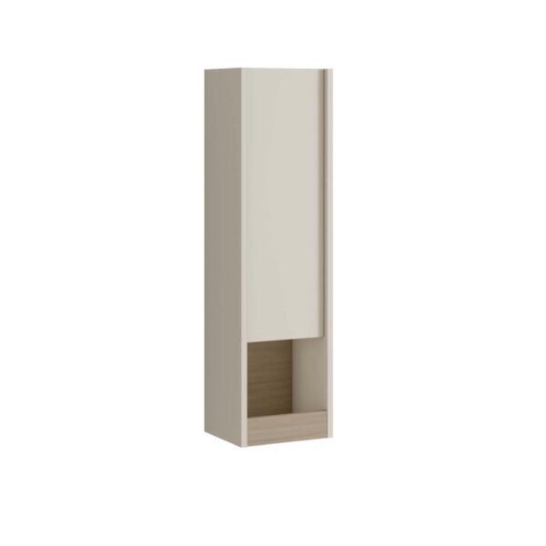 Mobile bagno sospeso t.b.t. beige con vano a giorno in legno.