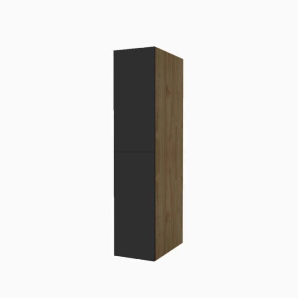 Colonna lavanderia anta doppia H182xL40xP65 cm Noce Grafite opaco