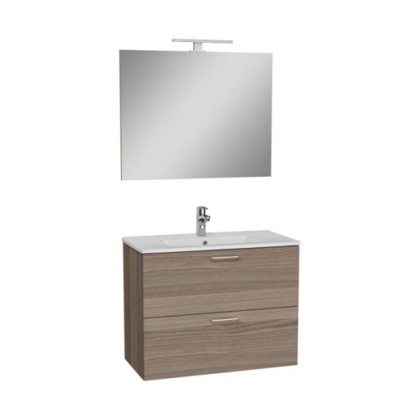 Composizione bagno mobile sospeso Sara 80 cm lavabo specchio LED Cordoba