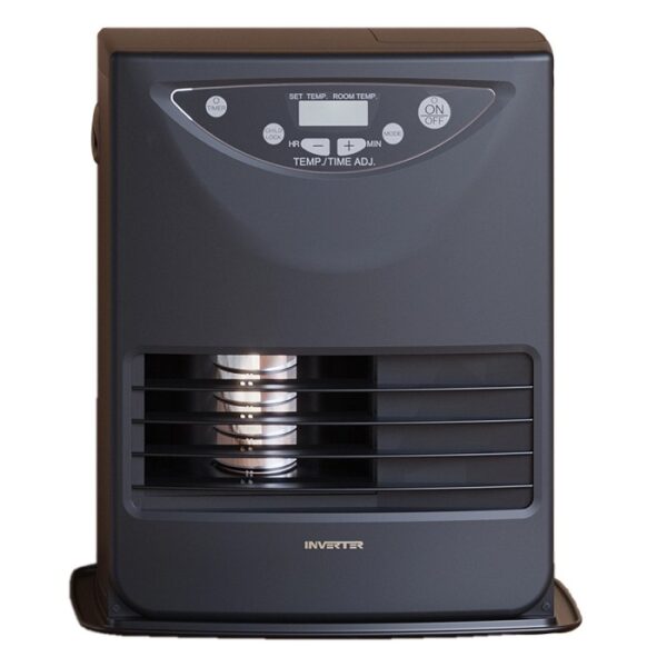 Stufa t.b.t. nera con display digitale e tecnologia inverter.